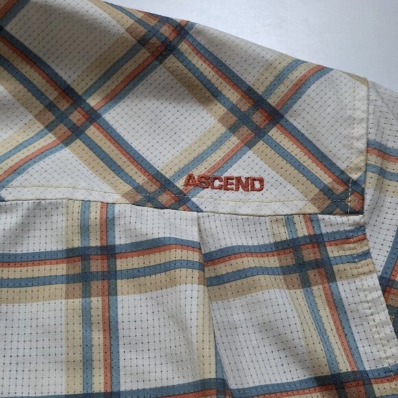 Ascend Performance Shirt Mens 2XL Plaid SS Vented Fishing Outdoors Lightweight - Picture 12 of 14
